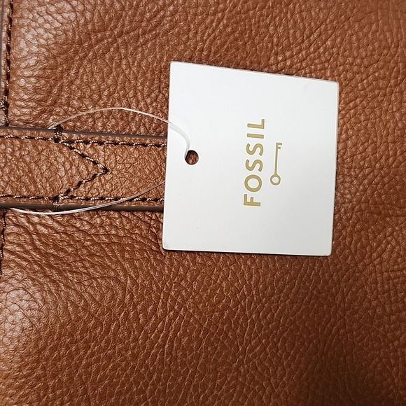 Fossil Brown Leather Crossbody Shoulder Bag NWT